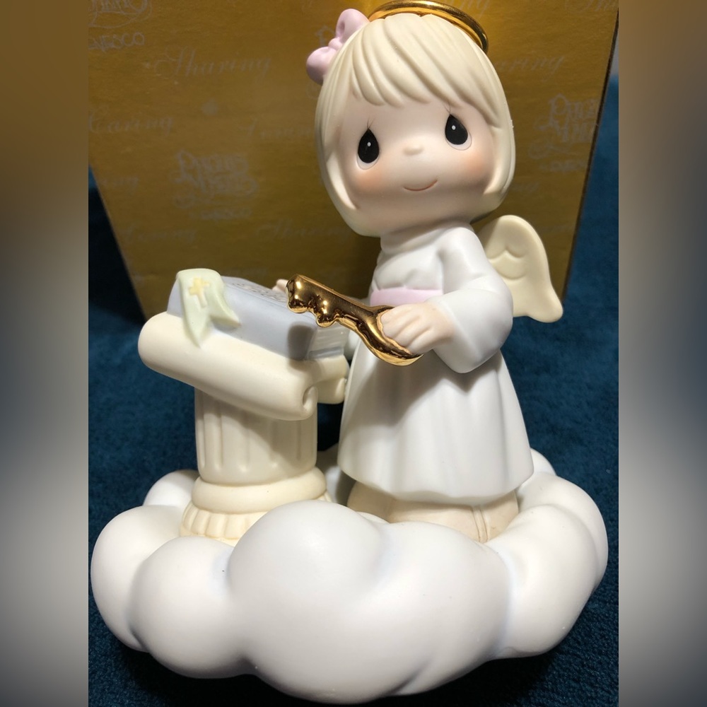 Precious Moments “It’s In The Book” Angel Figurine